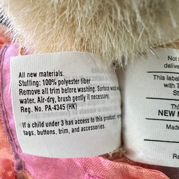 Muffy VanderBear Vintage 1999 Fabearge Egg Pink Satin Dress Slippers Model 5438 - Picture 13 of 14